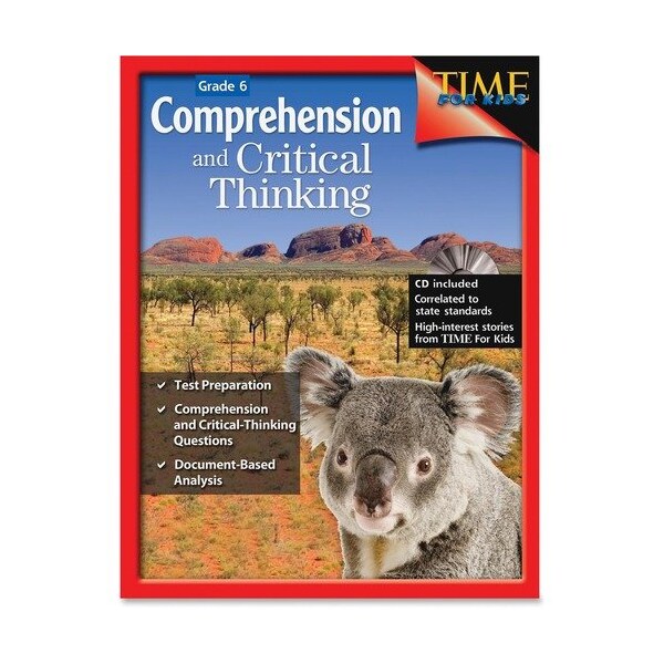 Shell Education Teacher Created Materials Comprehension And Critical Thinking Book, w/CD, Grade 6 SHL50246 - main